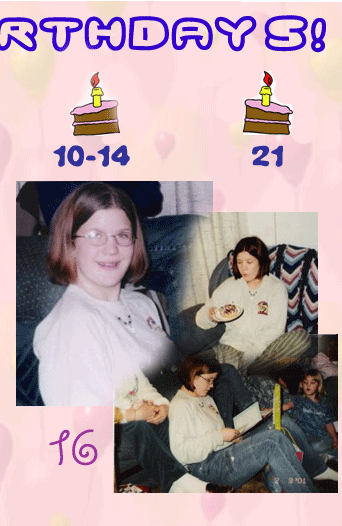 Allie's Birthdays - 15-20